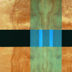 Key, 2005, oil enamel, varnish and sand on birch panel, 24 x 36 in.