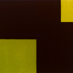 Light from Above, LIght from Below II, 1997, oil, wax, and sand on canvas, 30 x 40 in