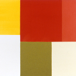 Lothar's Painting, 1998, enamel, oil, and sand on canvas, 22 x 28 in