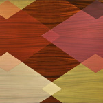 African Mahogany and Diamonds, 2012, pigmented oil varnish on mahogany panel, 36 x 42 in